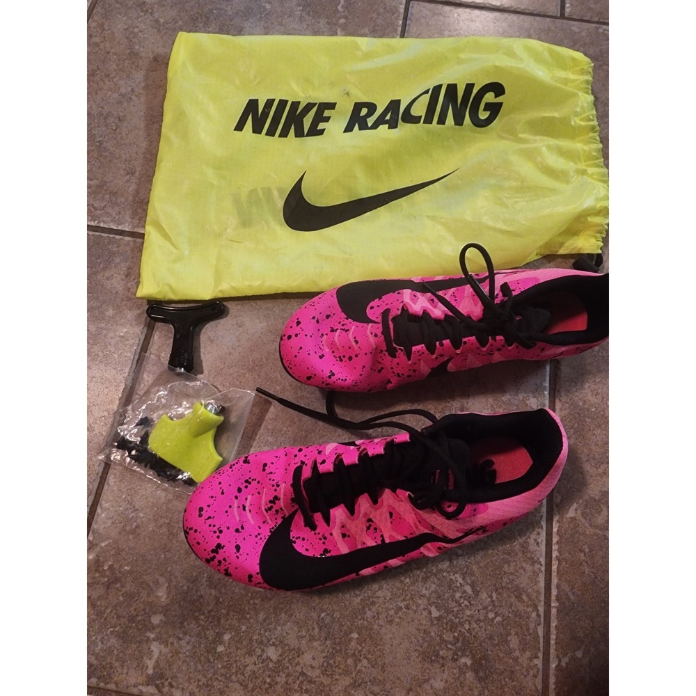 Nike Zoom Rival S 9 Track Spikes Pink Black 907564-603 Womens 8.5 Racing Shoes